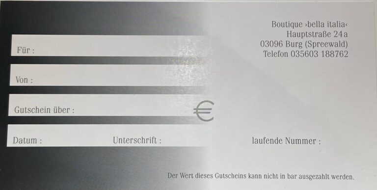 Geschenkgutschein
