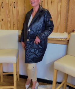 Oversize Mantel mit Glamour