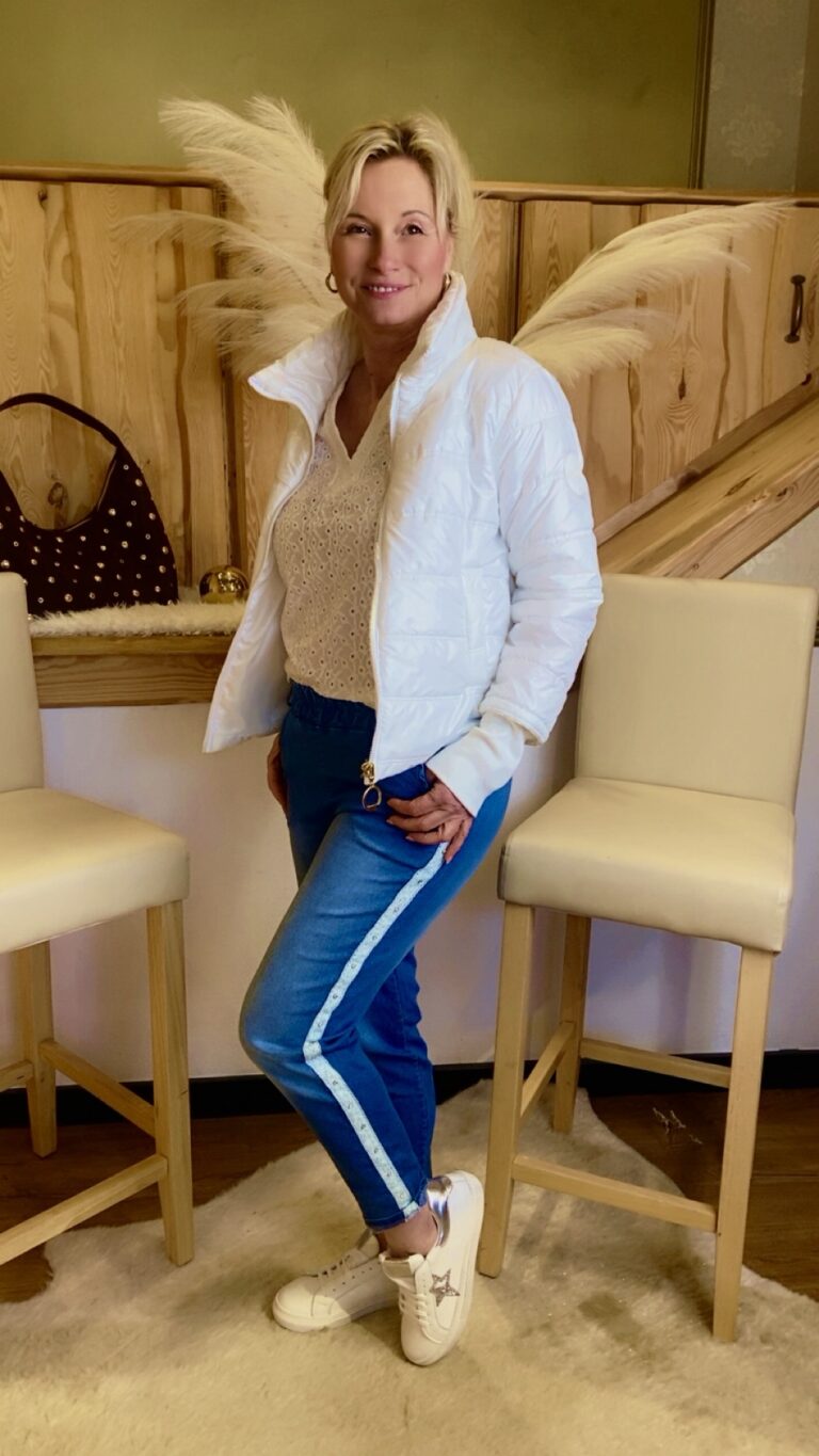 Joggpants Spizenkante