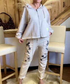 Statement Jacke mit Rückenprint