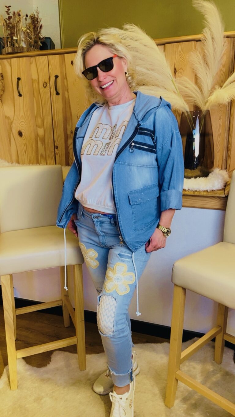 Jeans – Jacke -Kapuze