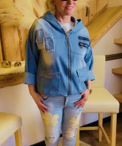 Jeans - Jacke -Kapuze