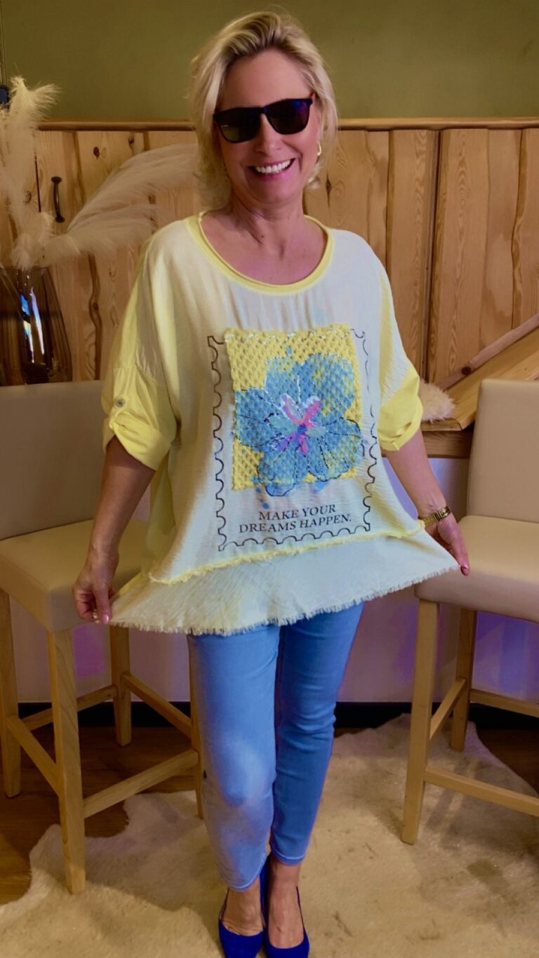 Oversize Shirt Blumenprint