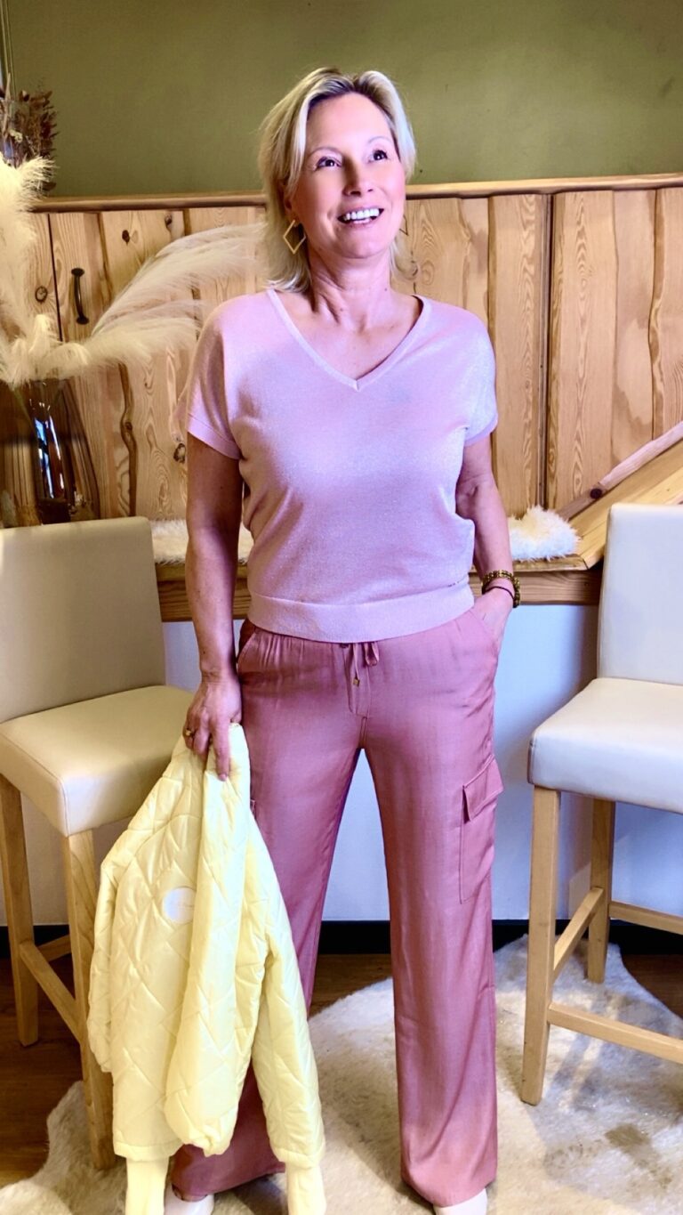 Pullover  Rose und  Gold