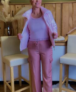 Rose -  Top - mit Strassdetails