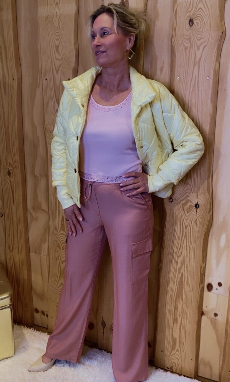 Rose –  Top – mit Strassdetails