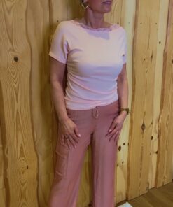 Alternative view of Damenshirt mit Spitze Rose und Weiß