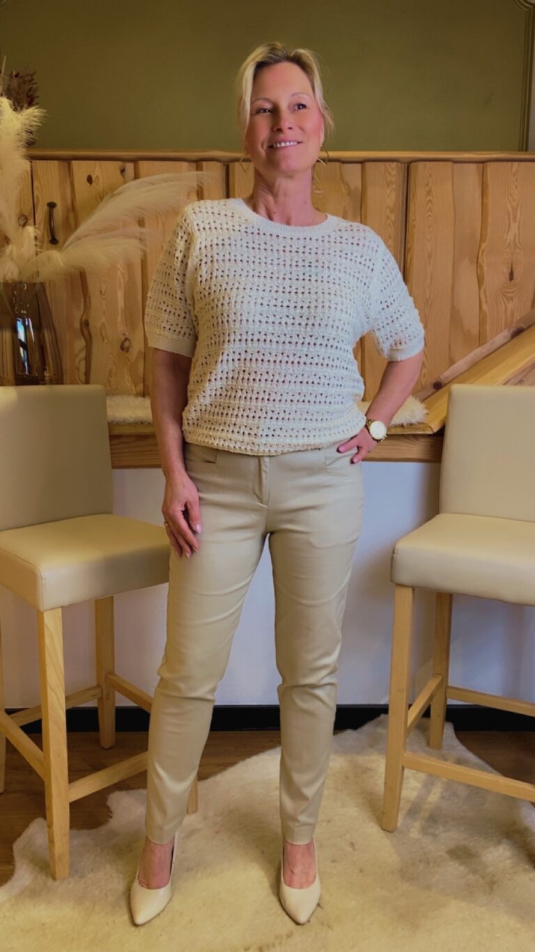 Strickpullover mit Glitzer