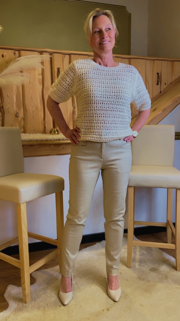 Strickpullover mit Glitzer