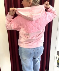 Alternative view of Rose Hoodie mit Stepp - Detail