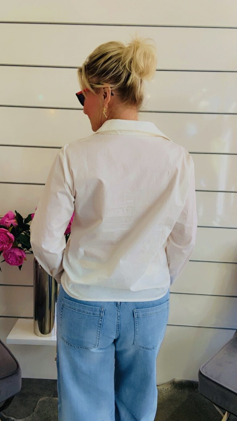 Bluse Langarm mit Spitzenkragen