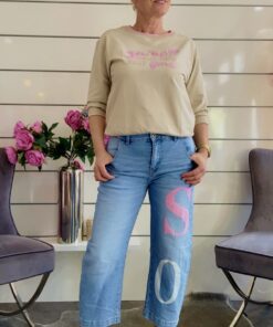 Jeans mit Print