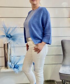 Strick Cardigan - Jeans Blue