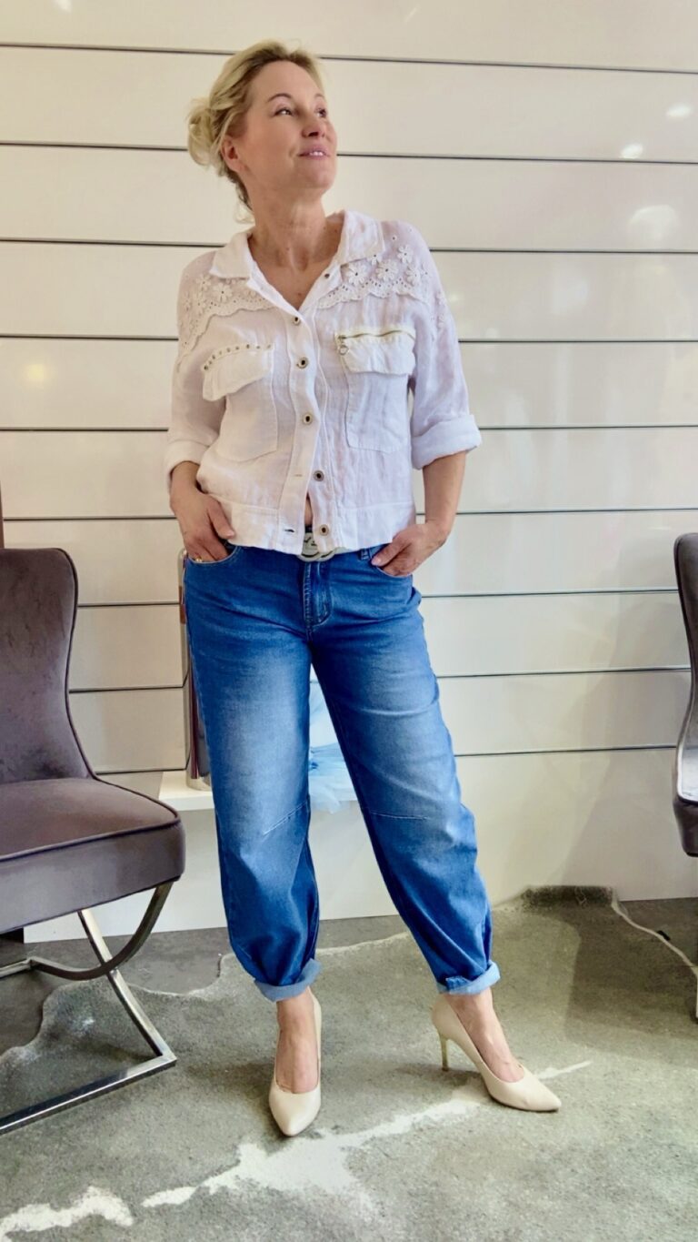 Jeans mit Usedwaschung