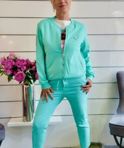 Jacke Pistazio und Schwarz