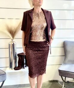 Rock mit Gehschlitz und Reißverschluss