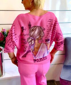 Alternative view of Strickpullover Frau, Meer, Vogel