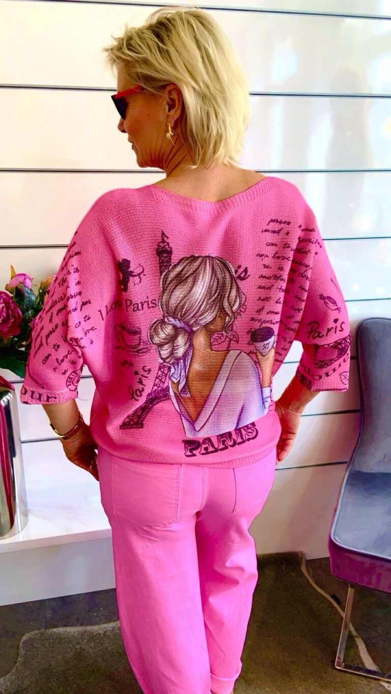 Strickpullover Frau, Meer, Vogel