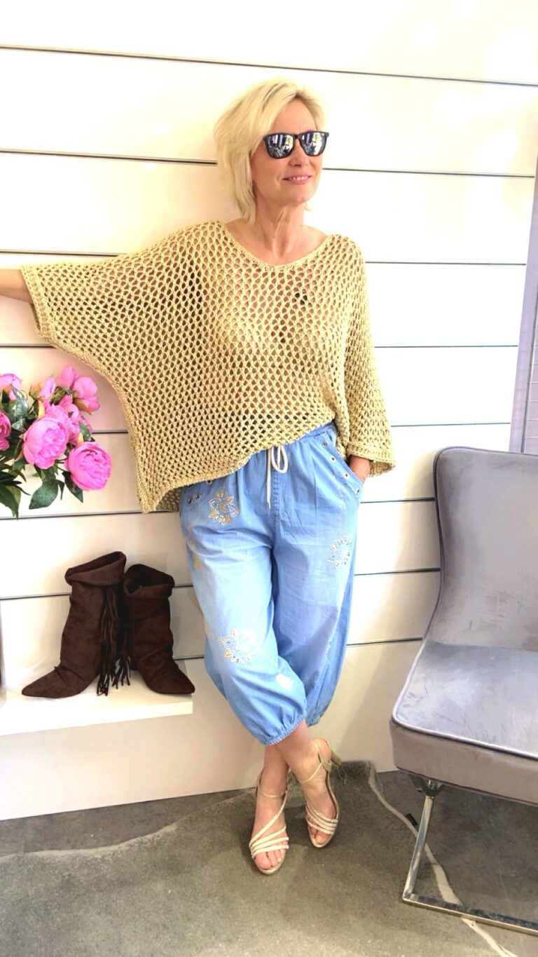 Jeans Ballonschnitt 3/4 Länge