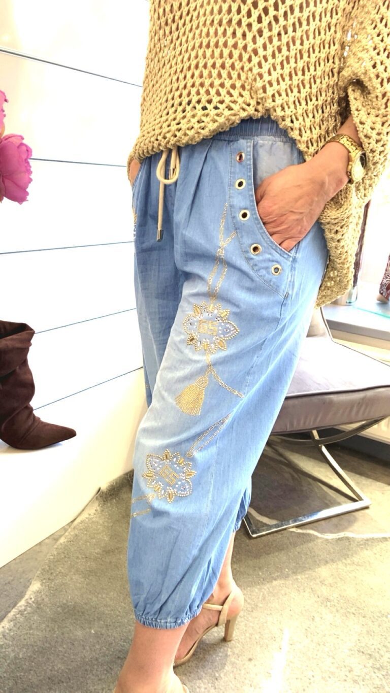 Jeans Ballonschnitt 3/4 Länge