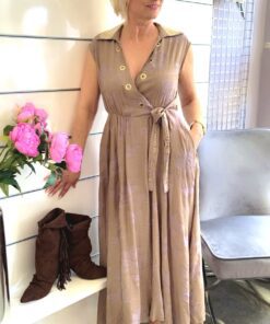 Maxikleid mit Ösen