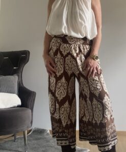 Palazzo-Hose im Ornament-Print