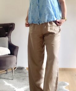 Alternative view of Bluse ohne Arm - Rosé, Beige, Hellblau