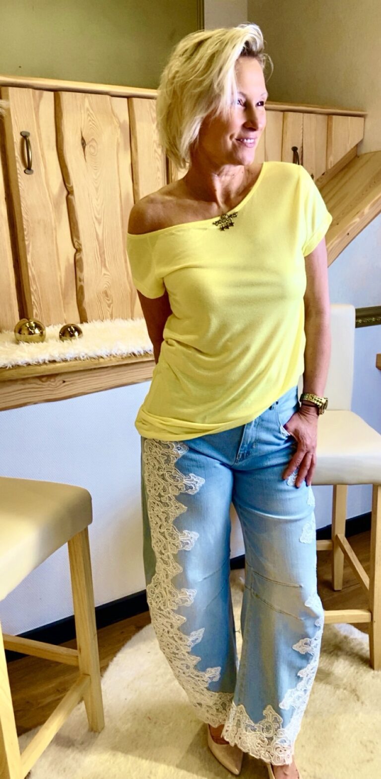 Shirt – Metallicfarben