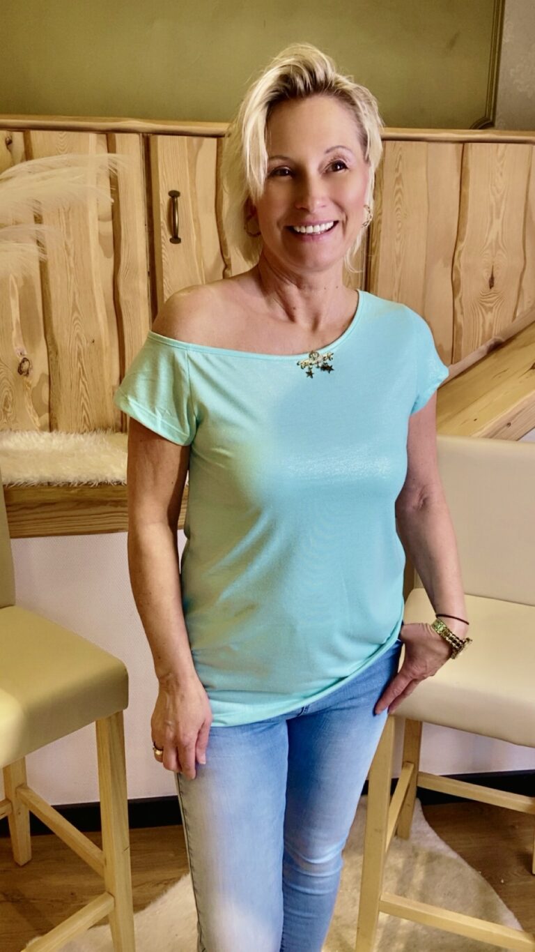 Shirt – Metallicfarben