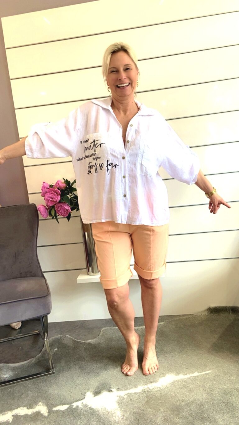 Bluse Leinen-Optik