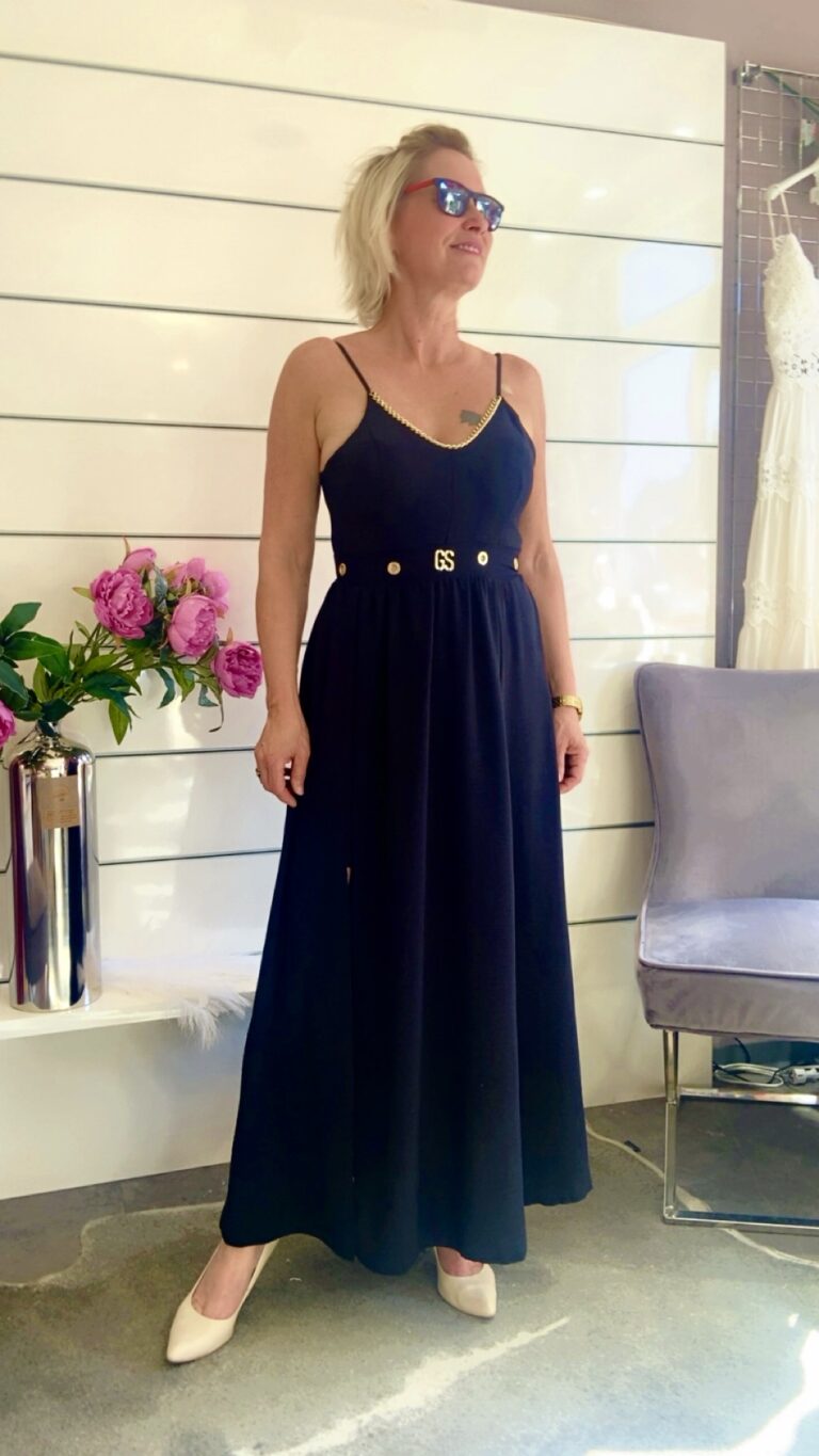 Maxikleid mit Rückenausschnitt