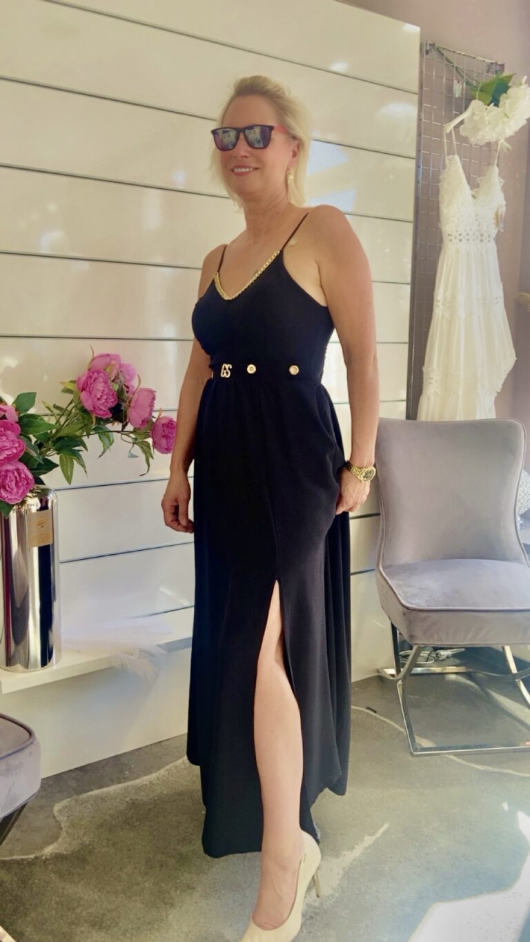 Maxikleid mit Rückenausschnitt