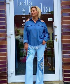 Jeans - Besonderer Druck mit Glamour