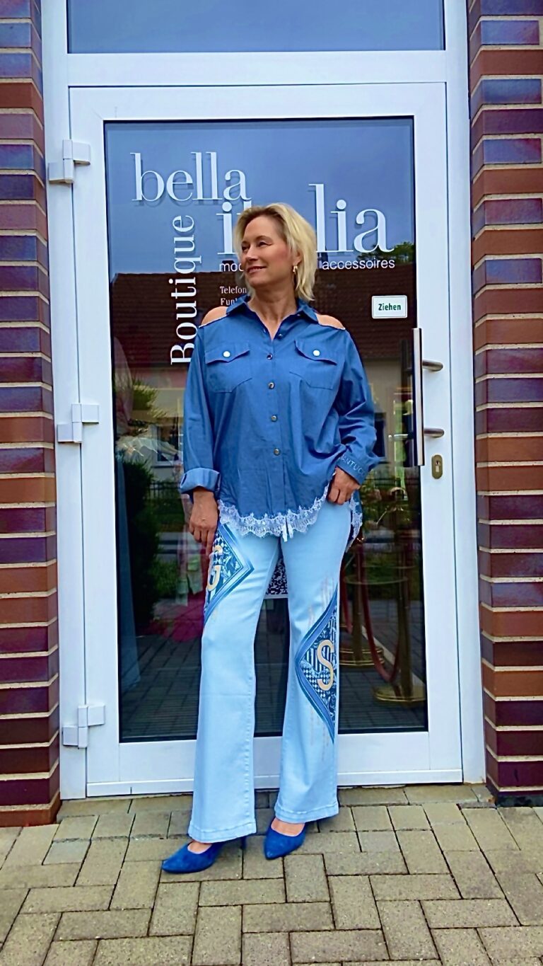 Jeans – Besonderer Druck mit Glamour