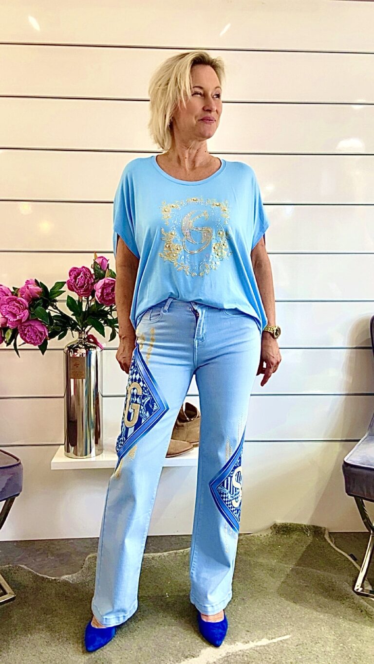 Shirt mit Glitzermotiv GS
