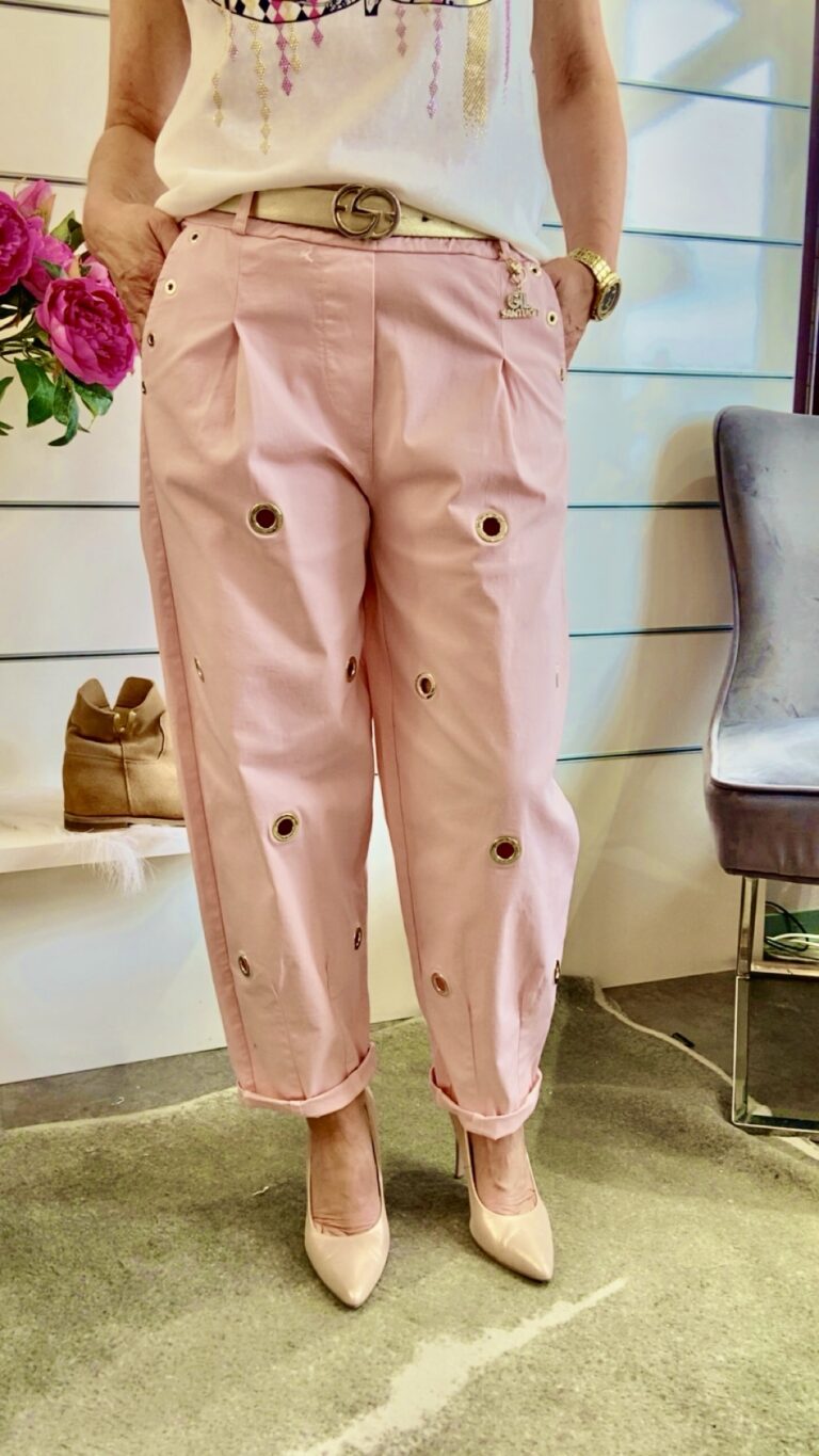 Paperbag-Hose Rosè – Glamour