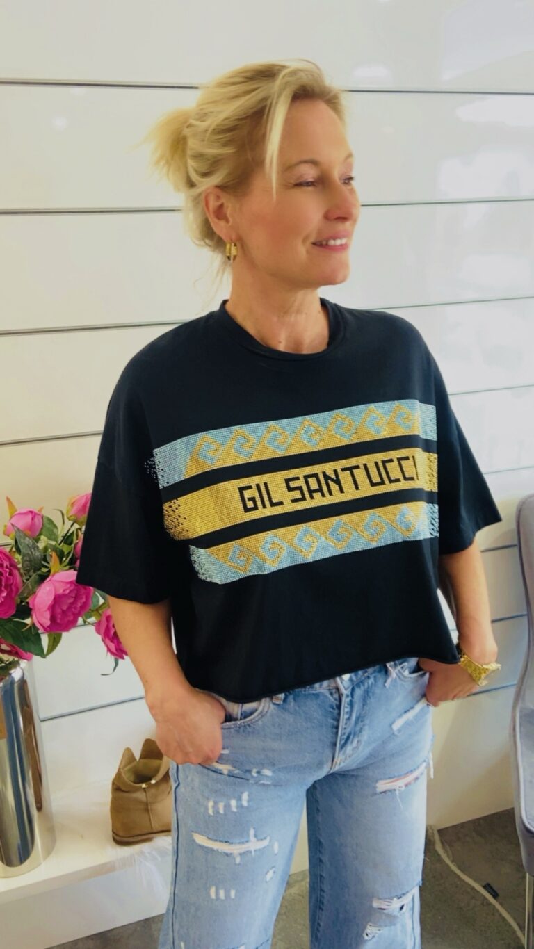 Shirt – mit Schriftzug – Glamour