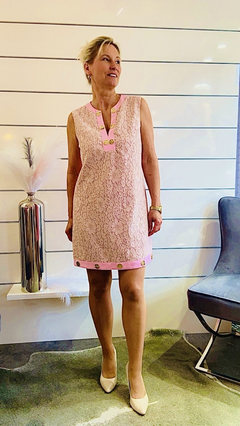 Spitzenkleid Rosè