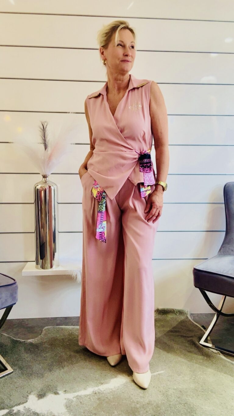 Zweiteiler in Rosè