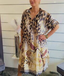 Alternative view of Kleid im Leo-Look