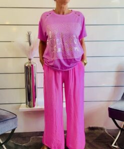 Palazzohose in Pink oder Orange