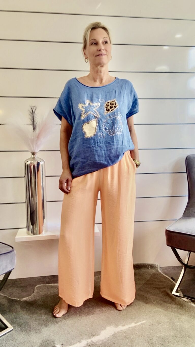 Shirt mit Seestern und Muschel