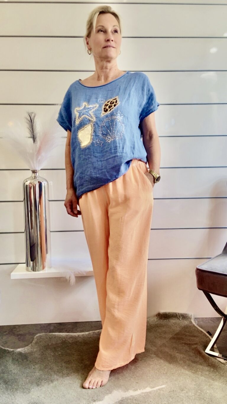 Shirt mit Seestern und Muschel