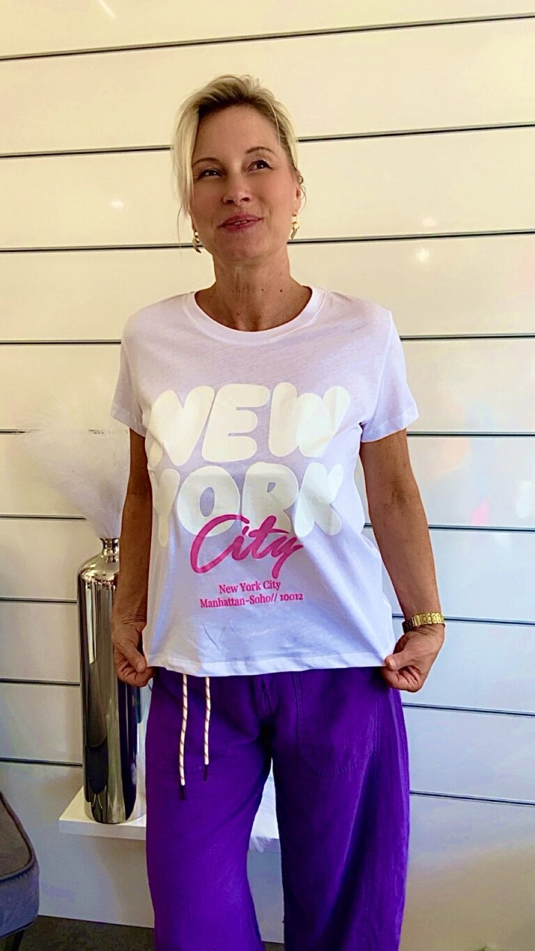 T-Shirt New York City Weiß