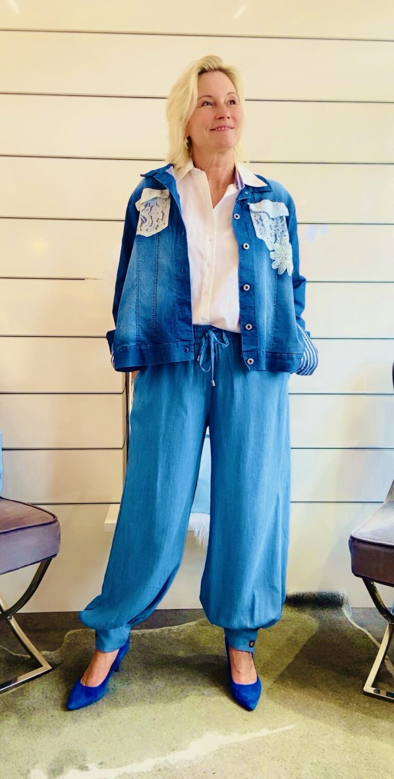 Lyocell Damenhose mit Bündchen
