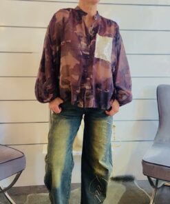 Alternative view of Barrel Jeans mit Strass - Details