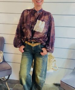 Alternative view of Camouflage Bluse mit Paillettentasche