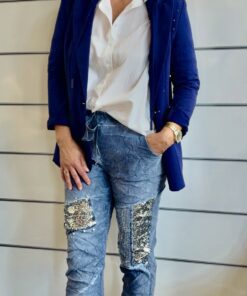 Joggpants mit Glitzer Patches