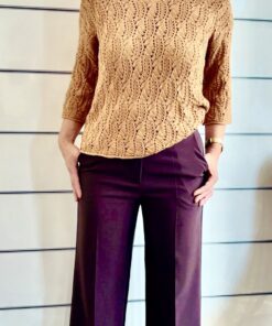 Wide Leg Hose - Braun