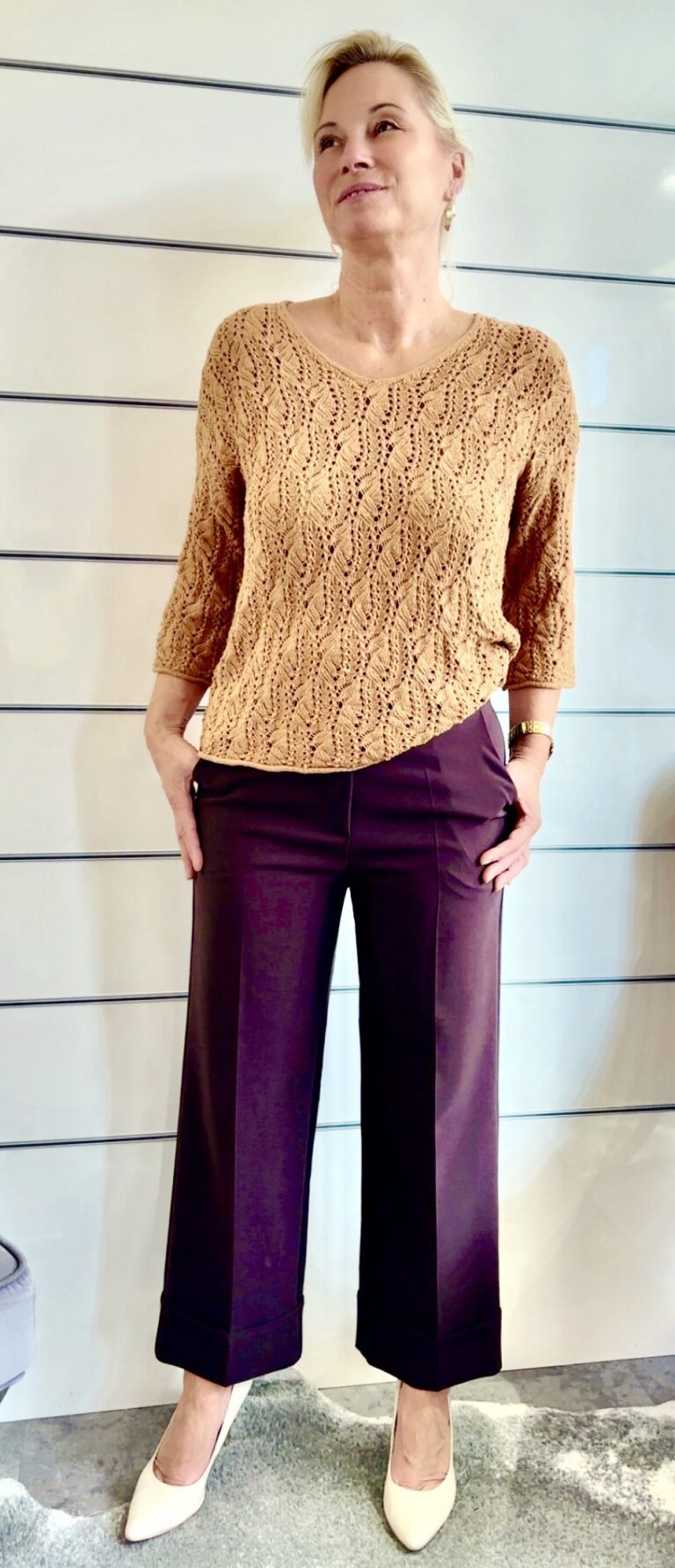 Wide Leg Hose – Braun